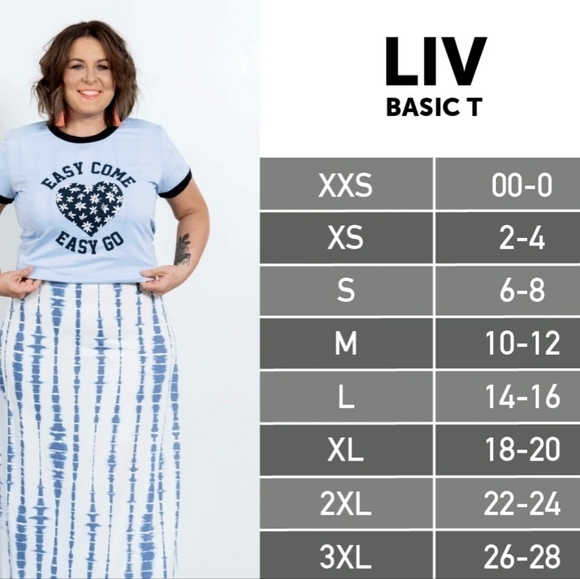 LuLaRoe Liv Gray and Off-white Polka Dot Crew Neck Short Sleeve Tee - Picture 14 of 14